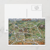 Downtown Atlanta Georgia Briefkaart (Voorkant / Achterkant)