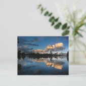 Downtown Austin Texas Skyline Sunset Ladybird Lake Briefkaart (Staand voorkant)