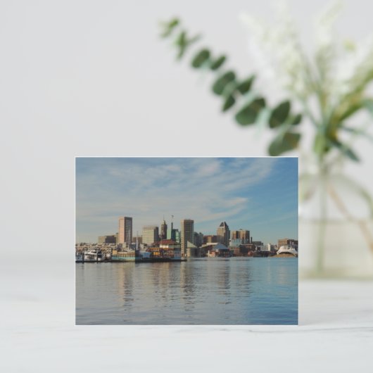 Downtown Baltimore Skyline Briefkaart (Staand voorkant)