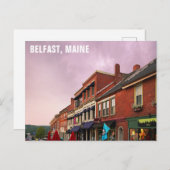 Downtown Belfast Maine Reisfoto Briefkaart (Voorkant / Achterkant)