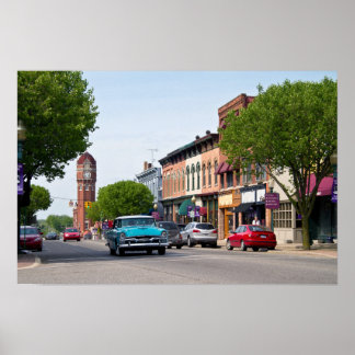 Downtown Chelsea, Michigan Poster