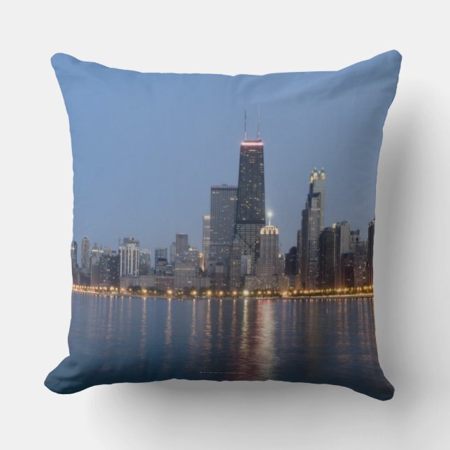Downtown Chicago Skyline Kussen (Voorkant)