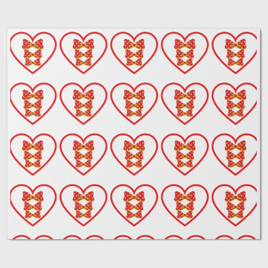 Downtown coquette meisje cadeaupapier (Vlak)