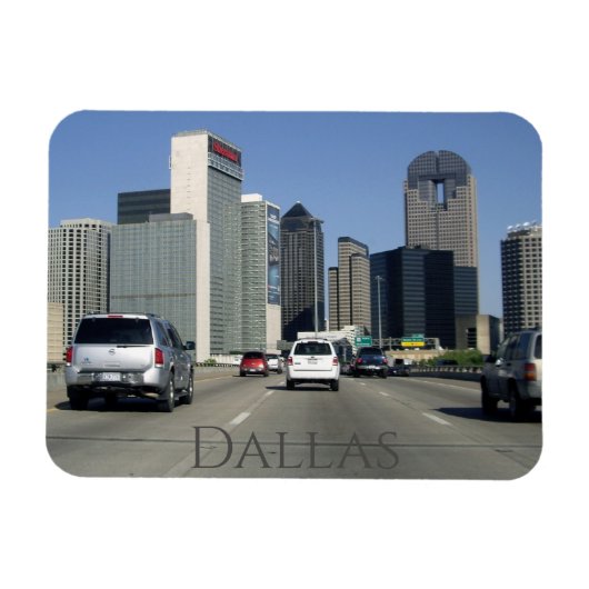 Downtown Dallas Texas Souvenir Magnet Magneet (Horizontaal)