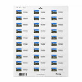 Downtown Denver Personalize Return Address Etiket (Full Sheet)