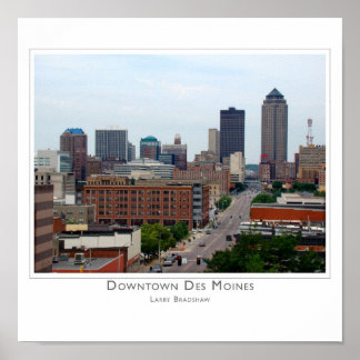 Downtown Des Moines Poster