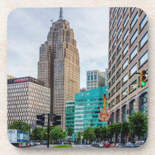 Downtown Detroit Bier Onderzetter