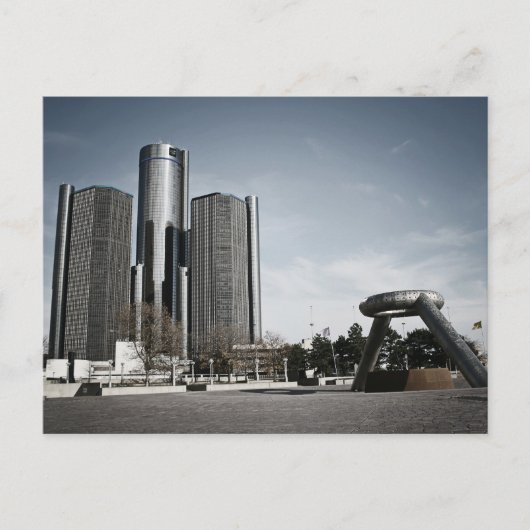 Downtown Detroit Briefkaart (Voorkant)