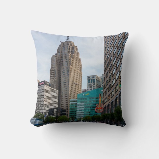 Downtown Detroit Kussen (Voorkant)