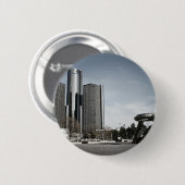 Downtown Detroit Ronde Button 5,7 Cm (Voorkant /achterkant)
