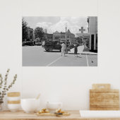 Downtown Fayetteville, Arkansas, jaren '30 Poster (Keuken)
