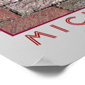 Downtown Flint Bricks Poster (Hoek)