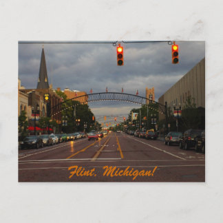 Downtown Flint, Michigan Briefkaart