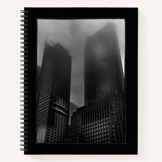 Downtown Fogfest No 2 met de grens Notitieboek (Voorkant)