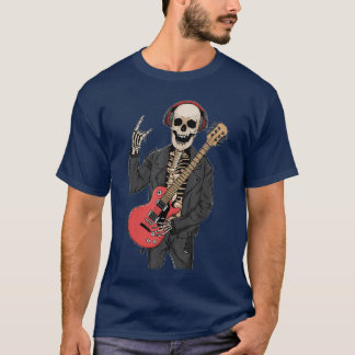 Downtown Girl Esthetische Skeleton Rock Steampunk  T-shirt