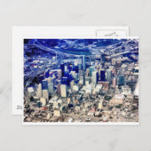 Downtown Houston Panoramic Briefkaart (Voorkant / Achterkant)