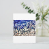 Downtown Houston Panoramic Briefkaart (Staand voorkant)