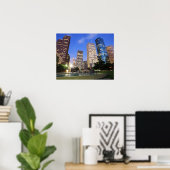 Downtown Houston, Texas Poster (Thuiskantoor)