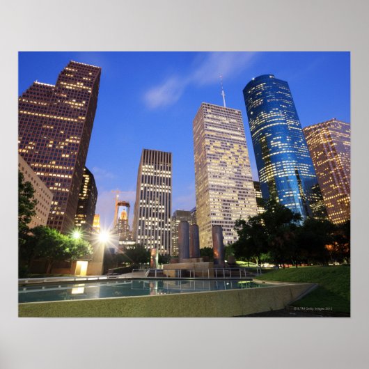 Downtown Houston, Texas Poster (Voorkant)