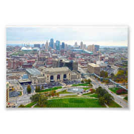 Downtown Kansas City, Missouri, Uitzicht Foto Afdruk