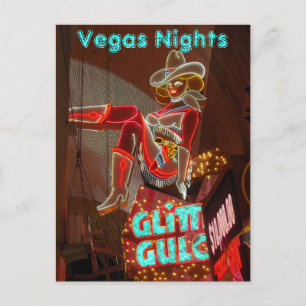 Downtown Las Vegas Nights Briefkaart