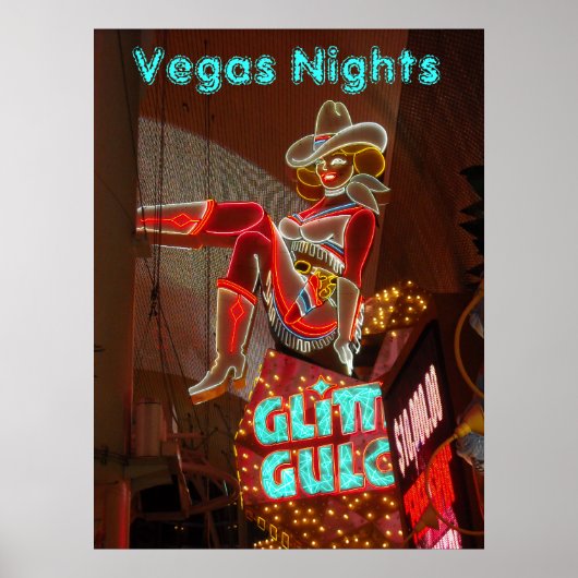 Downtown Las Vegas Nights Poster (Voorkant)