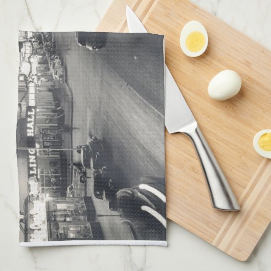 Downtown Las Vegas Retro Theedoek (Quarter Fold)