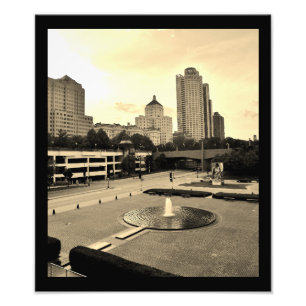 Downtown Milwaukee Foto Afdruk