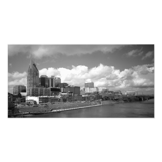 Downtown Nashville Skyline Foto Afdruk (Voorkant)