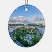 Downtown Nice, Frankrijk Keramisch Ornament (Links)