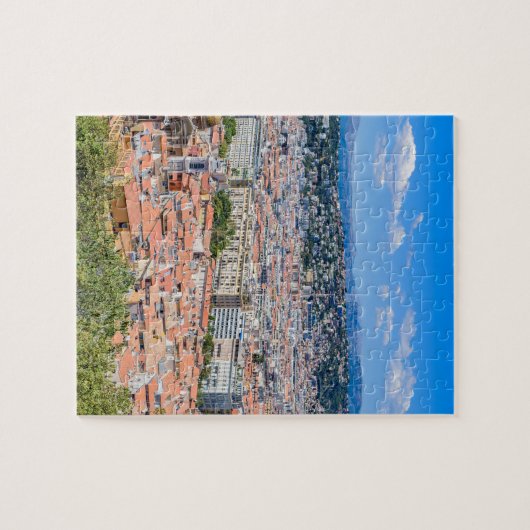 Downtown Nice, Frankrijk Legpuzzel (Horizontaal)