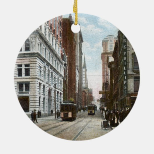 Downtown Pittsburgh Ornament (Achterkant)