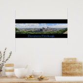 Downtown Pittsburgh Panorama Poster (Keuken)