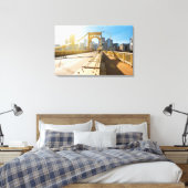 Downtown Pittsburgh Pennsylvania Canvas Afdruk (Insitu (Slaapkamer))