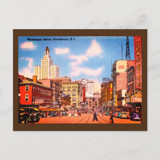 Downtown Providence, RI  Foto Briefkaart (Voorkant)