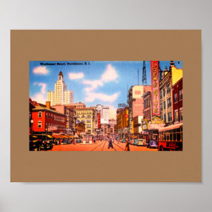 Downtown Providence, RI Foto Poster