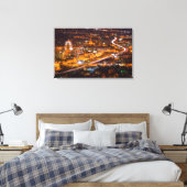 Downtown Roanoke, Virginia Canvas Afdruk (Insitu (Slaapkamer))