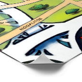 Downtown San Antonio Poster (Hoek)