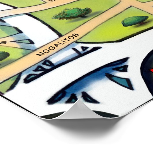 Downtown San Antonio Poster (Hoek)