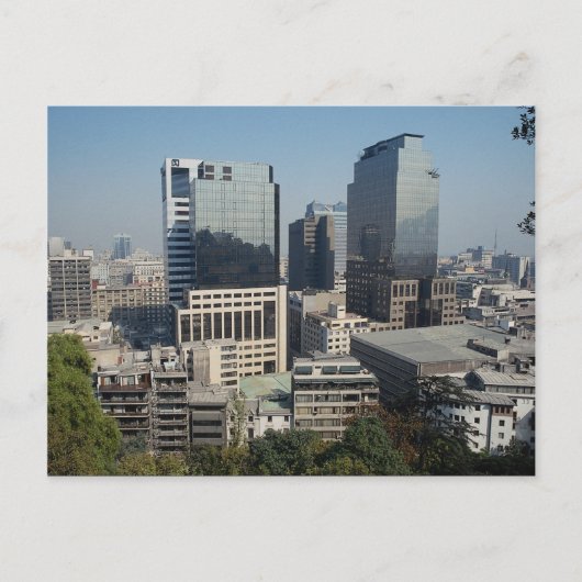 Downtown Santiago, Chili Briefkaart (Voorkant)