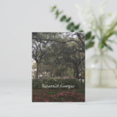 Downtown Savannah Georgia Briefkaart (Staand voorkant)