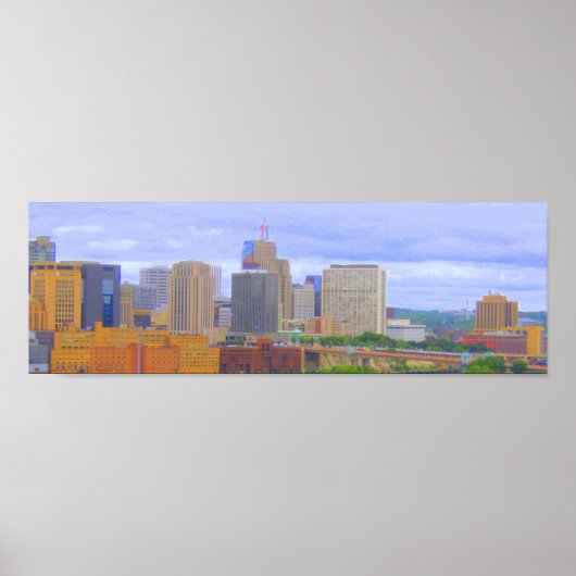 Downtown St. Paul Skyline Poster (Voorkant)