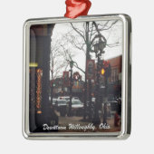 Downtown Willoughby Kerst Foto Ornament (Links)