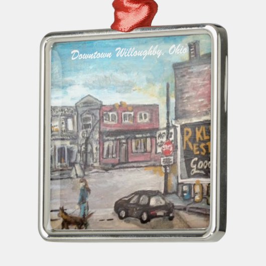 Downtown Willoughby, Ohio Dog Walk Ornament (Links)