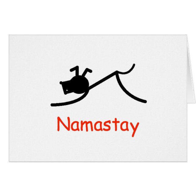 Downward Dog Namastay (Voorkant Horizontaal)