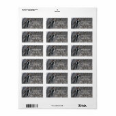 Downy Woodpecker-adreslabel Etiket (Full Sheet)
