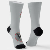 Downy Woodpecker in Sneeuw - Originele Foto Sokken (Gebogen)