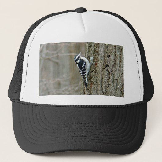 Downy Woodpecker Items Trucker Pet (Voorkant)
