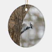 Downy Woodpecker | Keramisch Ornament (Links)