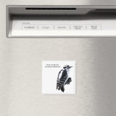 Downy Woodpecker Magneet (Insitu (Vaatwasser))